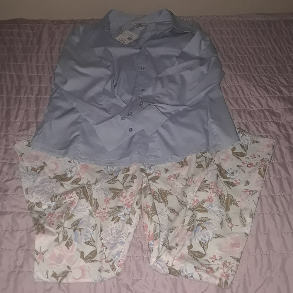 Light blue button up shirt